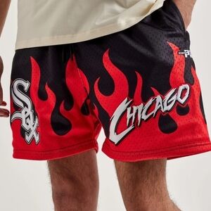 Pro Standard Men's MLB Chicago White Sox Flame Shorts Size XXL